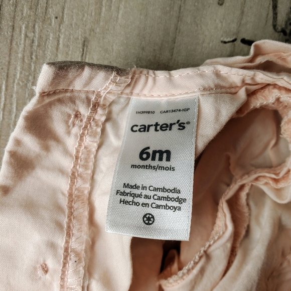 Carter's and Starting Out Baby Girl Summer Outfit Size 6m EUC - Picture 3 of 10
